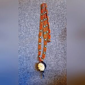 Loom woven casino card lanyard